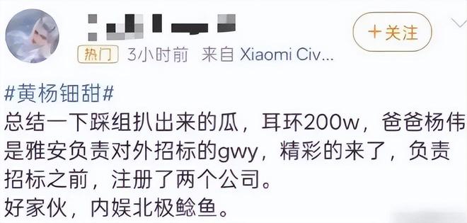 、三代还宗黄杨钿甜事件再添新剧情！AG真人登录被疑小官巨贪、超生二胎(图7)